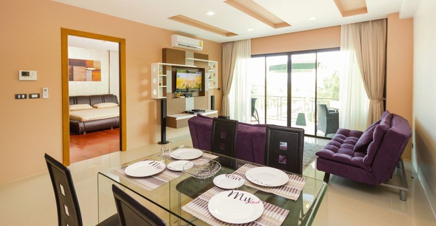 1 Bedroom elegant apartment inside estate park in Chalong