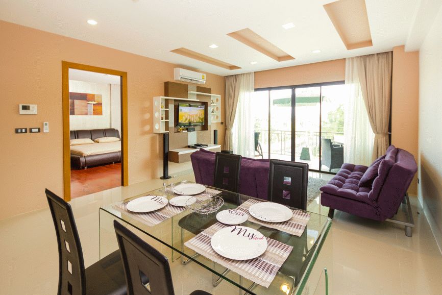 1 Bedroom elegant apartment inside estate park in Chalong