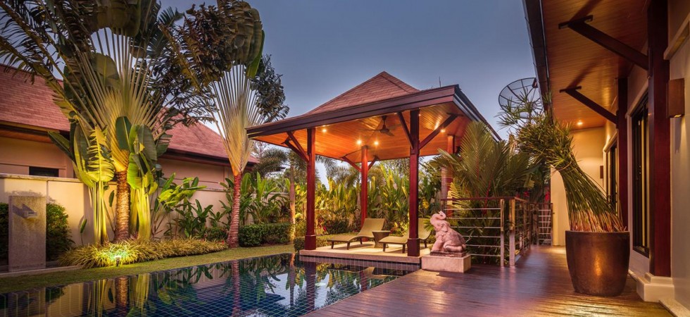 3 bedroom elegant Thai Balinese villa in Nai Harn