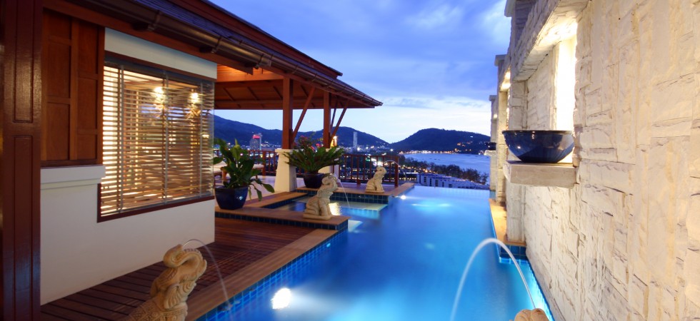 4 bedroom villa overlooking Patong bay