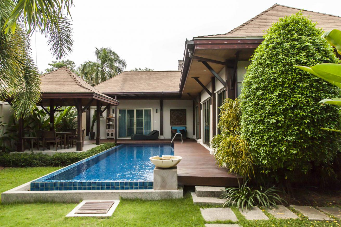 3 bedroom villa inside gated area in Nai Harn