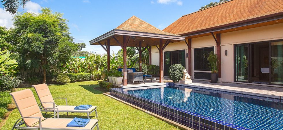 3 bedroom pool villa in Nai Harn secured estate